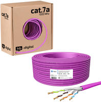 hb-digital Netzwerkkabel CAT 7a 50m max.1200 MHz S/FTP AWG23 LSZH lila
