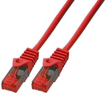 BIGtec Gigabit Ethernet LAN Kabel CAT 5E 0,15m rot