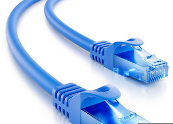 deleyCON 25m CAT.6 Ethernet Gigabit Lan Netzwerkkabel blau