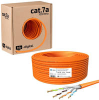 hb-digital Verlegekabel Netzwerk CAT 7a 50m max. 1200 MHz S/FTP AWG23 LSZH orange -