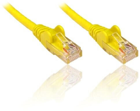 PremiumCord LAN & Patch Kabel CAT 5E UTP 0,25m gelb