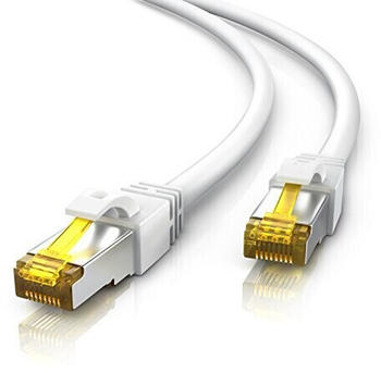 CSL CAT 7 Gigabit Ethernet LAN Kabel 25m weiß