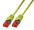 BIGtec Gigabit Ethernet LAN Kabel CAT 5E 0,25m gelb (BIG566)