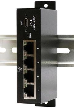 Exsys Netzwerkadapter USB 3.1 Gen 1 Gigabit Ethernet 4x RJ45 Schwarz (EX-1330M)