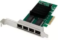 Digitus 4-Port Gigabit Ethernet Netzwerkkarte, RJ45, PCI Express, Intel I350