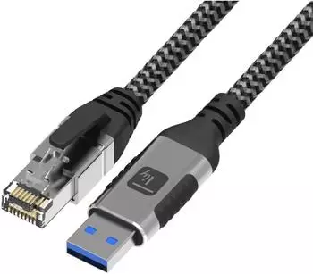 Techly USB-A auf Gigabit Ethernet RJ45 Adapterkabel Cat6, 1m (ICOC-U3A-RJ45-010)