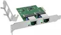 InLine Dual Gigabit Netzwerkkarte - 2x RJ45 1Gb/s - PCIe x1 - inkl. LP Slotblech