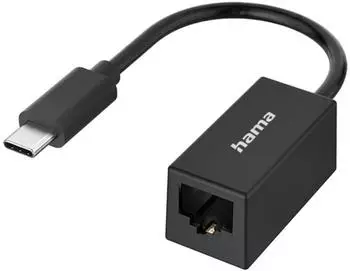 Hama Classic Line Netzwerk-Adapter USB-C auf Gigabit Ethernet (00300023)