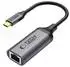 Tech-Protect UltraBoost USB-C auf Ethernet RJ45 Adapter 1000Mbps, schwarz