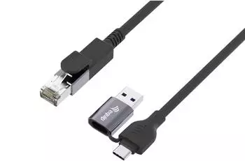 Equip 2-in-1 Gigabit-Ethernet-Kabel USB-C+A auf RJ45, 2m (133102)