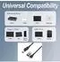 Equip 2-in-1 Gigabit-Ethernet-Kabel USB-C+A auf RJ45, 2m (133102)