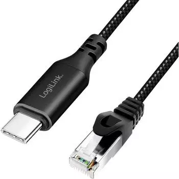 LogiLink USB 3.2 Gen 1 Adapterkabel USB-C auf RJ45, 7,5m (CU0415)