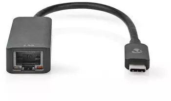 Nedis USB-Netzwerkadapter USB-C auf RJ45 2,5Gbps 0,2m schwarz (CCGB64960BK02)