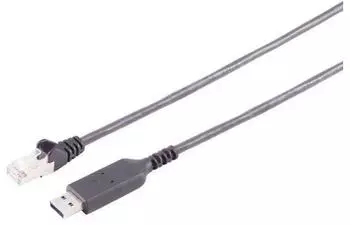 S-Conn USB-A LAN-Adapterkabel 1G, RJ45, PVC, schwarz, 1,5m (13-52155)