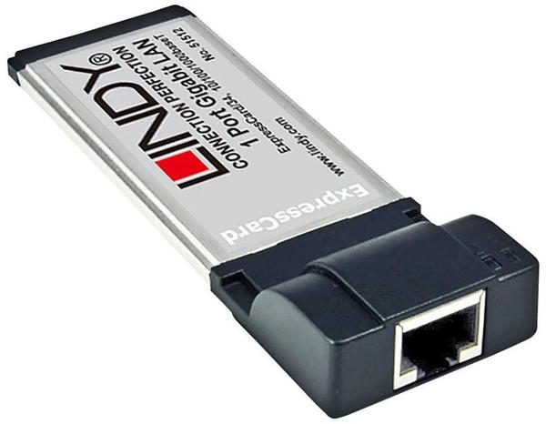 Lindy ExpressCard Gigabit Netzwerkadapter (51512)