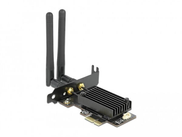 DeLock PCI Express Karte Dualband Wi-Fi 6 WLAN ax/ac/a/b/g/n 2400 Mbps + Bluetooth 5.1