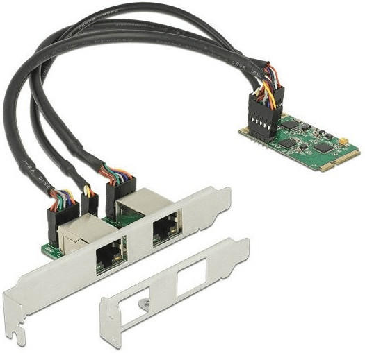 DeLock Mini PCIe I/O full size Ethernet Card (95258)