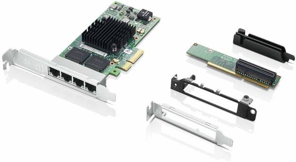 Lenovo Intel I350-T4 Netzwerkadapter PCIe 2.1 Gigabit Ethernet x 4 für ThinkCentre M720, M920, ThinkStation P330, P330 (2nd Gen), P410, P510, P520, P720, P920