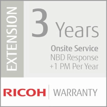 Ricoh 3 Jahre Garanieverlängerung Vor-Ort Service Reakation Nächster Arbeitstag 1 Wartungsbesuch