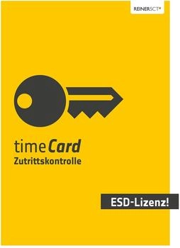 REINERSCT timeCard 10 Zutrittskontrolle 1 Jahr Lizenz 25 Mitarbeiter Download Win/Android/iOS (2749601-482)