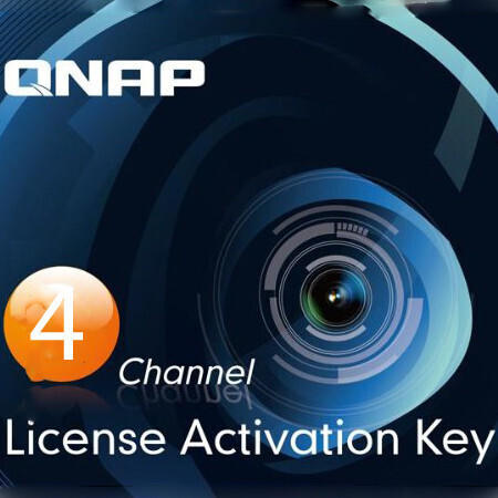 QNAP Lizenz - vier Kameras zusätzlich [für Surveillance Station Videoverwaltungssystem]