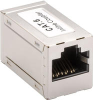 RJ45 Modular coupler CAT 6 - Silber