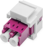 Fiber Optic LC/LC Duplex Coupler - Lila