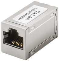 Goobay - Rj45 Modularkupplung/verbinder, Cat 6a, Vollmetallgeh&auml;use, 2x Rj45-buchse