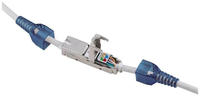 toolless cable connector CAT 6A STP shielded - Silber