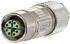 Metz Connect M12 Buchse IP67 geschirmt X-kodiert C. 6A (10 Stück) MMF881A315