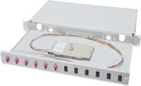 Digitus LWL Splei&szlig;box, 1HE, best&uuml;ckt, 6x LC DX, OM4