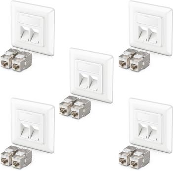 deleyCON 10x CAT 6A RJ45-Adapter MK3129