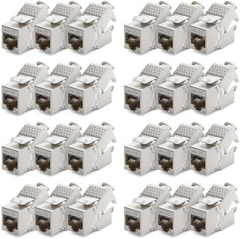 deleyCON 24x CAT 6A RJ45-Adapter MK3455