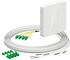 Kaiser Elektro Teilnehmeranschluss (Gf-TA) E3S Connect®, Aufputz, 4xF, LC/APC DX HÜP