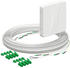 Kaiser Elektro Teilnehmeranschluss (Gf-TA) E3S Connect®, Aufputz, 4xF, LC/APC DX Gf-GV