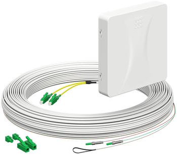 Kaiser Elektro Teilnehmeranschluss (Gf-TA) E3S Connect&reg;, Aufputz, 2xF, LC/APC DX, L=30m, H&Uuml;P (4252038)
