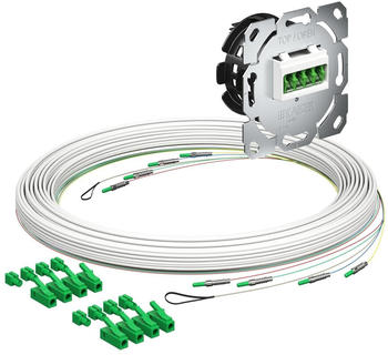 Kaiser Elektro Teilnehmeranschluss (Gf-TA) E3S Connect&reg;, Unterputz, 4xF, LC/APC QD, L=15m, Gf-GV (4250035)