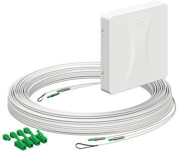Kaiser Elektro Teilnehmeranschluss (Gf-TA) E3S Connect®, Aufputz, 2xF, LC/APC DX, L=25m, Gf-GV (4252047)