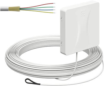 Kaiser Elektro Glasfaser-Teilnehmeranschluss, spleißfertig mit vorkonfektionierter Leitung, 4x Fasern, 30 m (4252031)