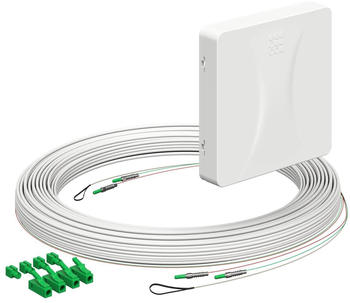 Kaiser Elektro Teilnehmeranschluss (Gf-TA) E3S Connect®, Aufputz, 2xF, LC/APC DX, L=20m, Gf-GV (4252046)