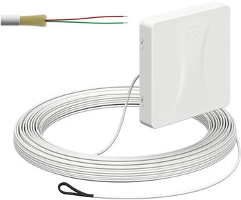 Kaiser Elektro Glasfaser-Teilnehmeranschluss, Aufputz, splei&szlig;fertig mit vorkonfektionierter Leitung, R&uuml;ckseite, 2x Fasern 20 m (4252008)