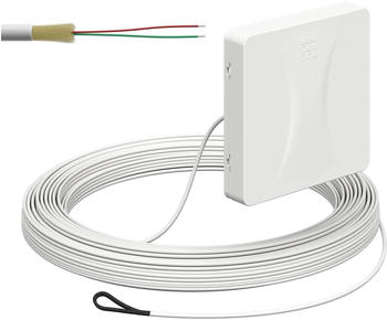 Kaiser Elektro Glasfaser-Teilnehmeranschluss, Aufputz, splei&szlig;fertig mit vorkonfektionierter Leitung, R&uuml;ckseite, 2x Fasern 25 m (4252009)