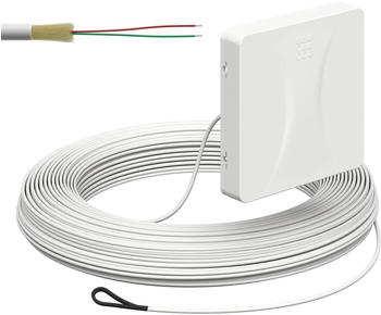 Kaiser Elektro Glasfaser-Teilnehmeranschluss, Aufputz, splei&szlig;fertig mit vorkonfektionierter Leitung, R&uuml;ckseite, 2x Fasern 50 m (4252011)