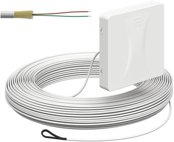 Kaiser Elektro Glasfaser-Teilnehmeranschluss, Aufputz, splei&szlig;fertig mit vorkonfektionierter Leitung, R&uuml;ckseite, 2x Fasern 70 m (4252012)
