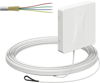 Kaiser Elektro Glasfaser-Teilnehmeranschluss, Aufputz, splei&szlig;fertig mit vorkonfektionierter Leitung, Unterseite, 4x Fasern 15 m (4252028)