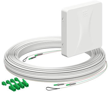 Kaiser Elektro Teilnehmeranschluss (Gf-TA) E3S Connect®, Aufputz, 2xF, LC/APC DX L=30m Gf-GV (4252048)