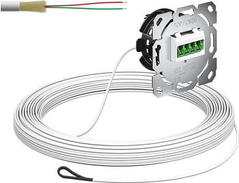Kaiser Elektro Glasfaser-Teilnehmeranschluss, spleißfertig mit vorkonfektionierter Leitung, 2x Fasern 20 m (4250007)