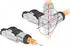 DeLock Netzwerkanschluss - RJ-45 (M) gewinkelt - STP - CAT 6a - geschirmt