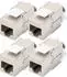 Digitus CAT 6A Keystone Jack shielded 4 pcs. tool free connection (DN-93615-4)