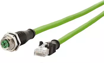 Metz Connect Verbindungsleitung M12 B-RJ45 S 8-pol X-kodiert gerade-gerade 1 m (142M2X25010)
